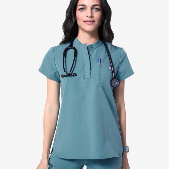 ISO FIGS Scrub tops in XXS - BLACK in color - Picture 3 of 3